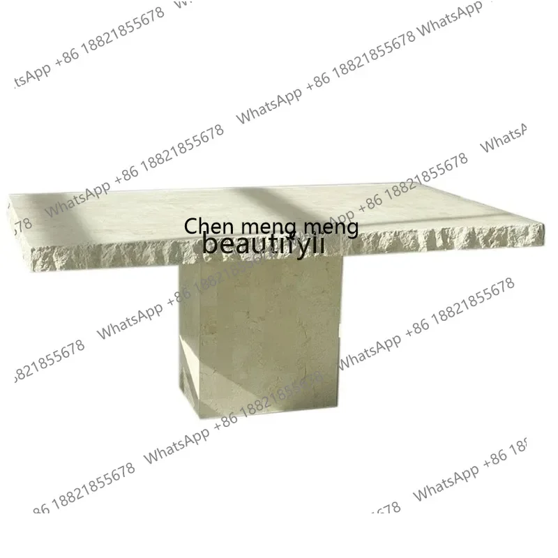 182Cave Stone Dining Table Quiet Style Natural Rough Surface High-End Design Table Broken Marble Stone Plate Dining Table
182Cave Stone Dining Table Quiet Style Natural Rough Surface High-End Design Table Broken Marble Stone Plate Dining Table