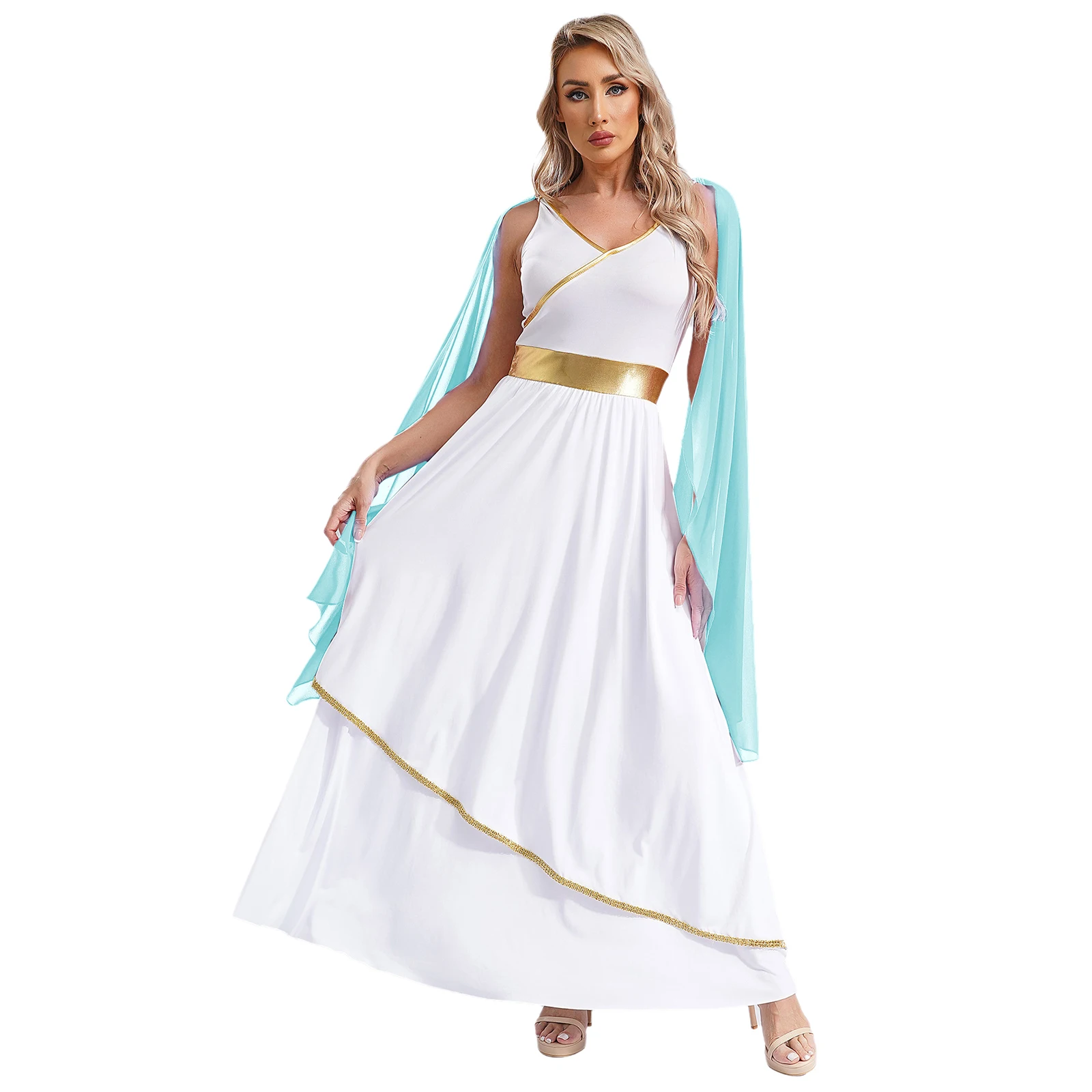 Women Ancient Roman Queen Dress Princess Antique Greek Cosplay Evening Dress Long Robe for Halloween Carnival Party Photography
Women Ancient Roman Queen Dress Princess Antique Greek Cosplay Evening Dress Long Robe for Halloween Carnival Party Photography