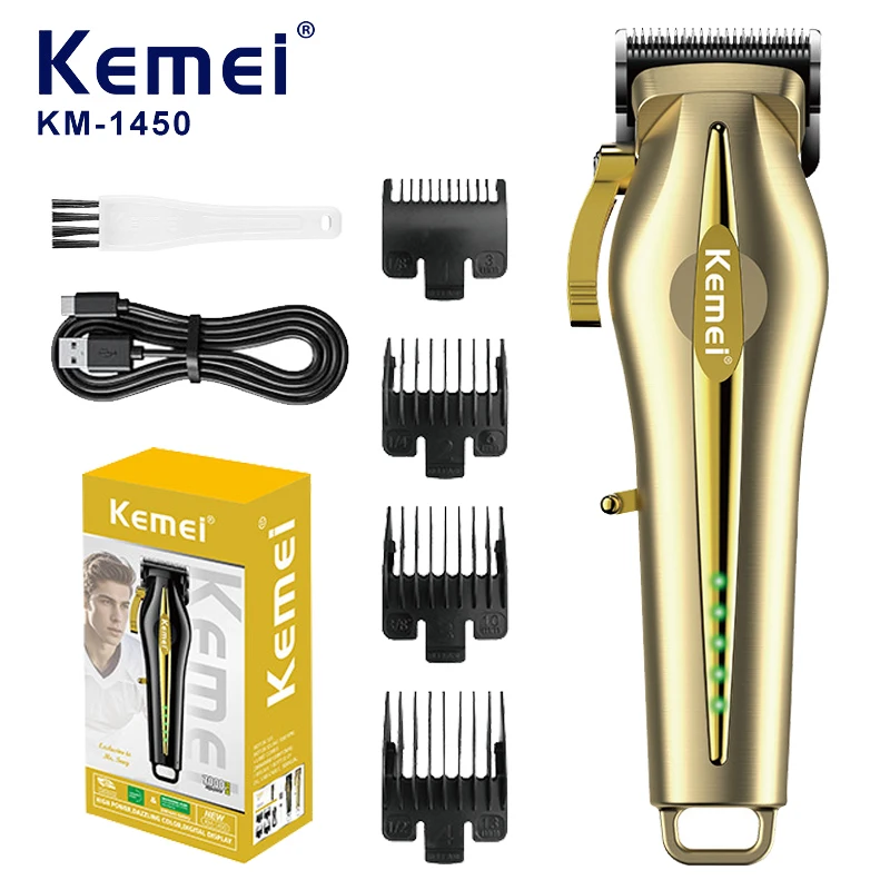 Электрическая машинка для стрижки волос Kemei KM-1450, домашняя машинка для стрижки, модель с USB-зарядкой, высокоскоростная электрическая машинка для стрижки, инструмент для стрижки волос.
Электрическая машинка для стрижки волос Kemei KM-1450, домашняя машинка для стрижки, модель с USB-зарядкой, высокоскоростная электрическая машинка для стрижки, инструмент для стрижки волос.