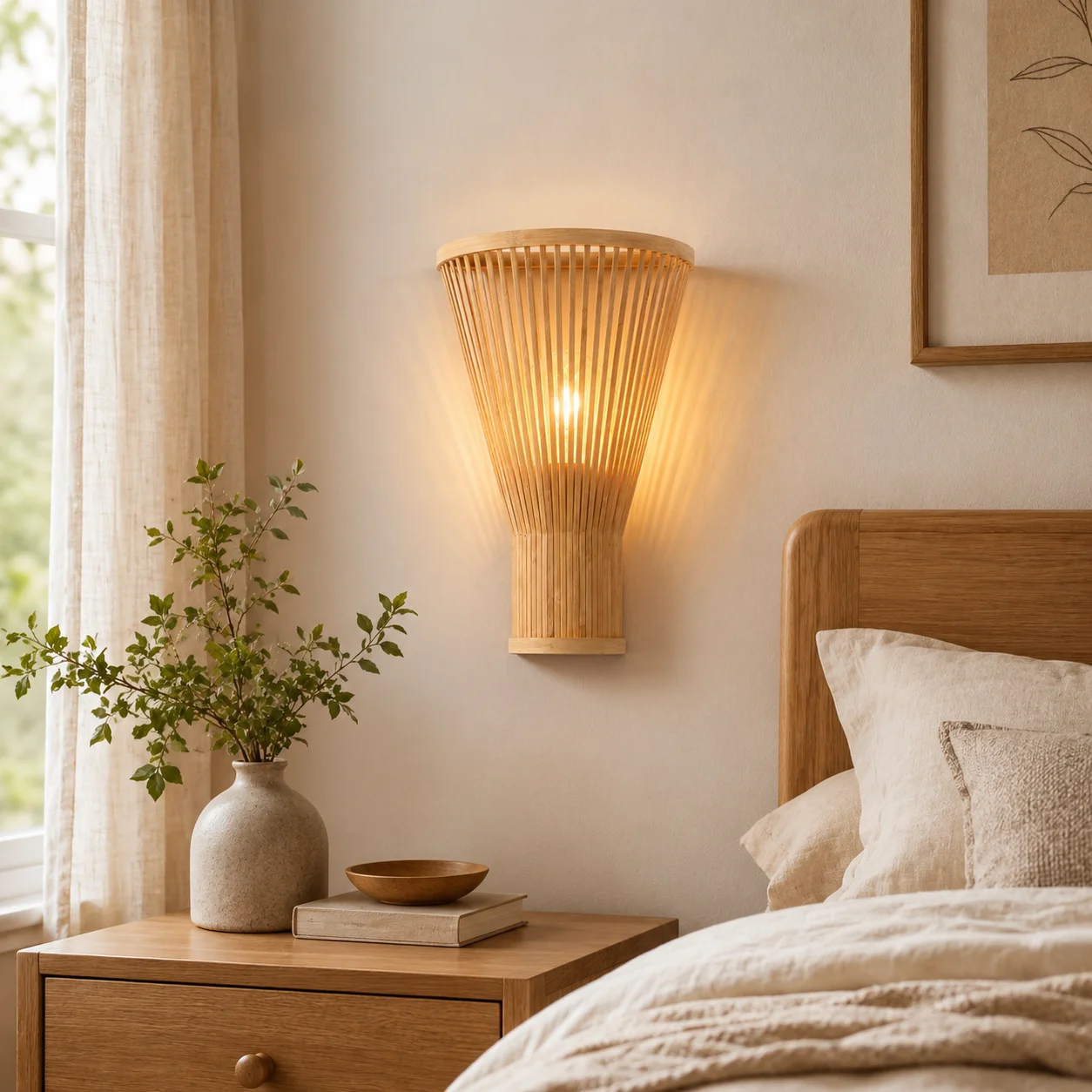 JOYINLED Pack of 1/2/4 Woven Wall Sconce Lighting Japanese Style Wall Lamp, Retro Minimalist Bamboo Light with E27 Rattan Shade
JOYINLED Pack of 1/2/4 Woven Wall Sconce Lighting Japanese Style Wall Lamp, Retro Minimalist Bamboo Light with E27 Rattan Shade