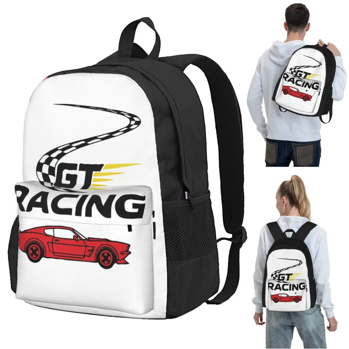 GT3 Racing Backpack Student BookBag Kids School Bag Computer Shoulder Bags for Boys Girls
GT3 Racing Backpack Student BookBag Kids School Bag Computer Shoulder Bags for Boys Girls