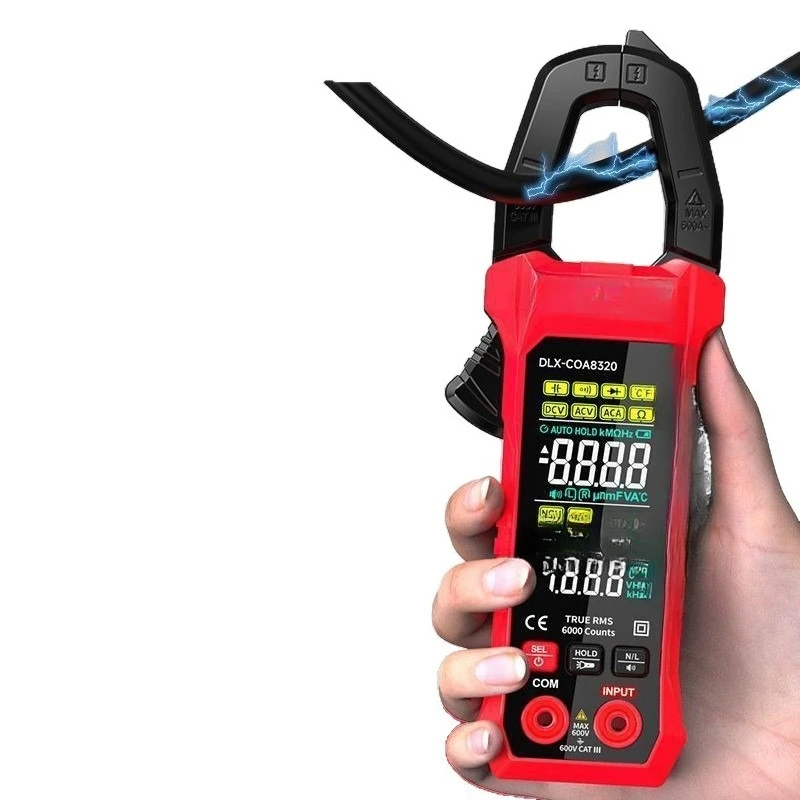 Digital clamp meter, high precision, intelligent voice model, universal meter, fully automatic intelligent, anti-burn meter
Digital clamp meter, high precision, intelligent voice model, universal meter, fully automatic intelligent, anti-burn meter