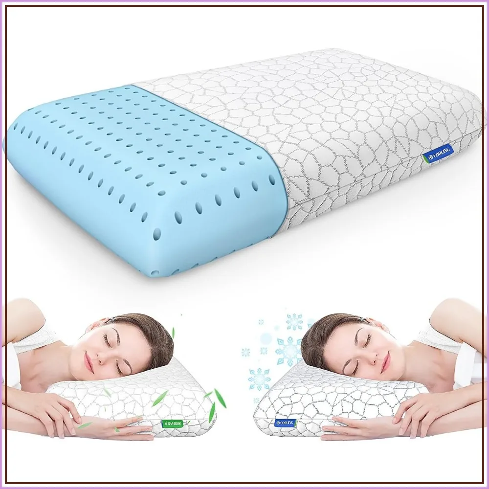Memory Foam Pillows for Sleeping, Bed Pillow with Removable Cover, King Size, for Side, Back & Stomach Sleepers
Memory Foam Pillows for Sleeping, Bed Pillow with Removable Cover, King Size, for Side, Back & Stomach Sleepers