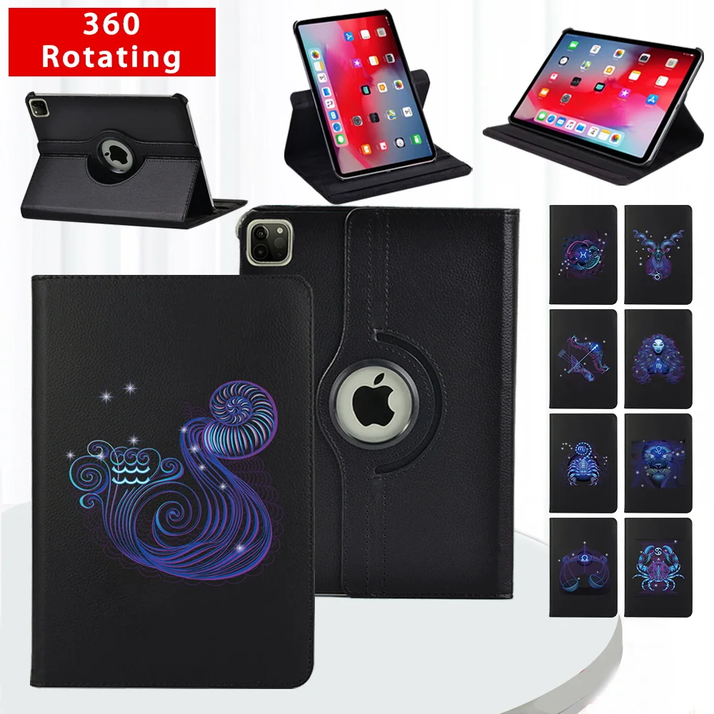 360 Degrees Rotating Tablet Case for Apple Ipad Air 1/Air 2/Air 3 10.5/Air 4 10.9/Air 5 Zodiac Print Flip Smart Wake Stand Cover
360 Degrees Rotating Tablet Case for Apple Ipad Air 1/Air 2/Air 3 10.5/Air 4 10.9/Air 5 Zodiac Print Flip Smart Wake Stand Cover