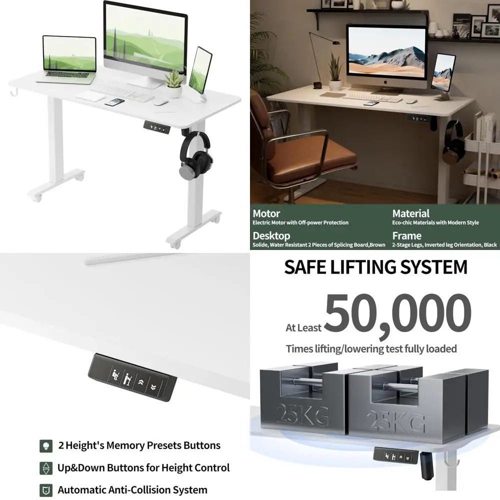 Electric Height-Adjustable Sit-Stand Desk, 47 x 24 Splice Board, Computer Desk for Office Use
Electric Height-Adjustable Sit-Stand Desk, 47 x 24 Splice Board, Computer Desk for Office Use