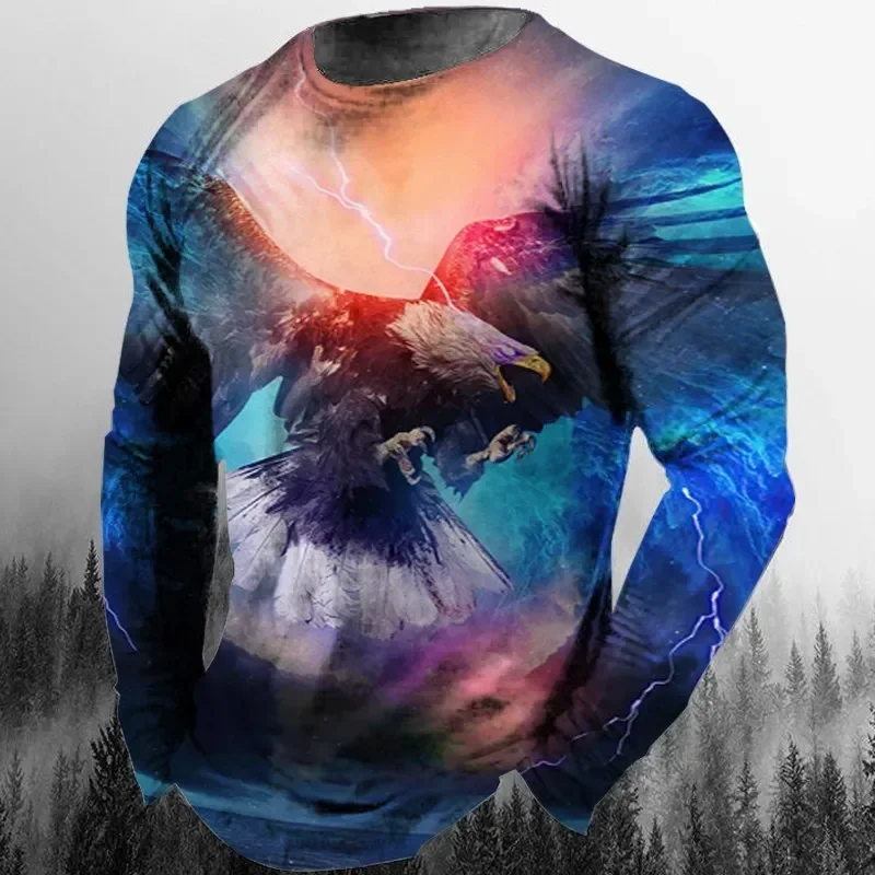 Vintage Men's Long Sleeve T-Shirt Print Tees Animal Eagle Pattern Sweatshirt T-Shirts For Men Clothing Casual Oversized Tops 5xl
Vintage Men's Long Sleeve T-Shirt Print Tees Animal Eagle Pattern Sweatshirt T-Shirts For Men Clothing Casual Oversized Tops 5xl