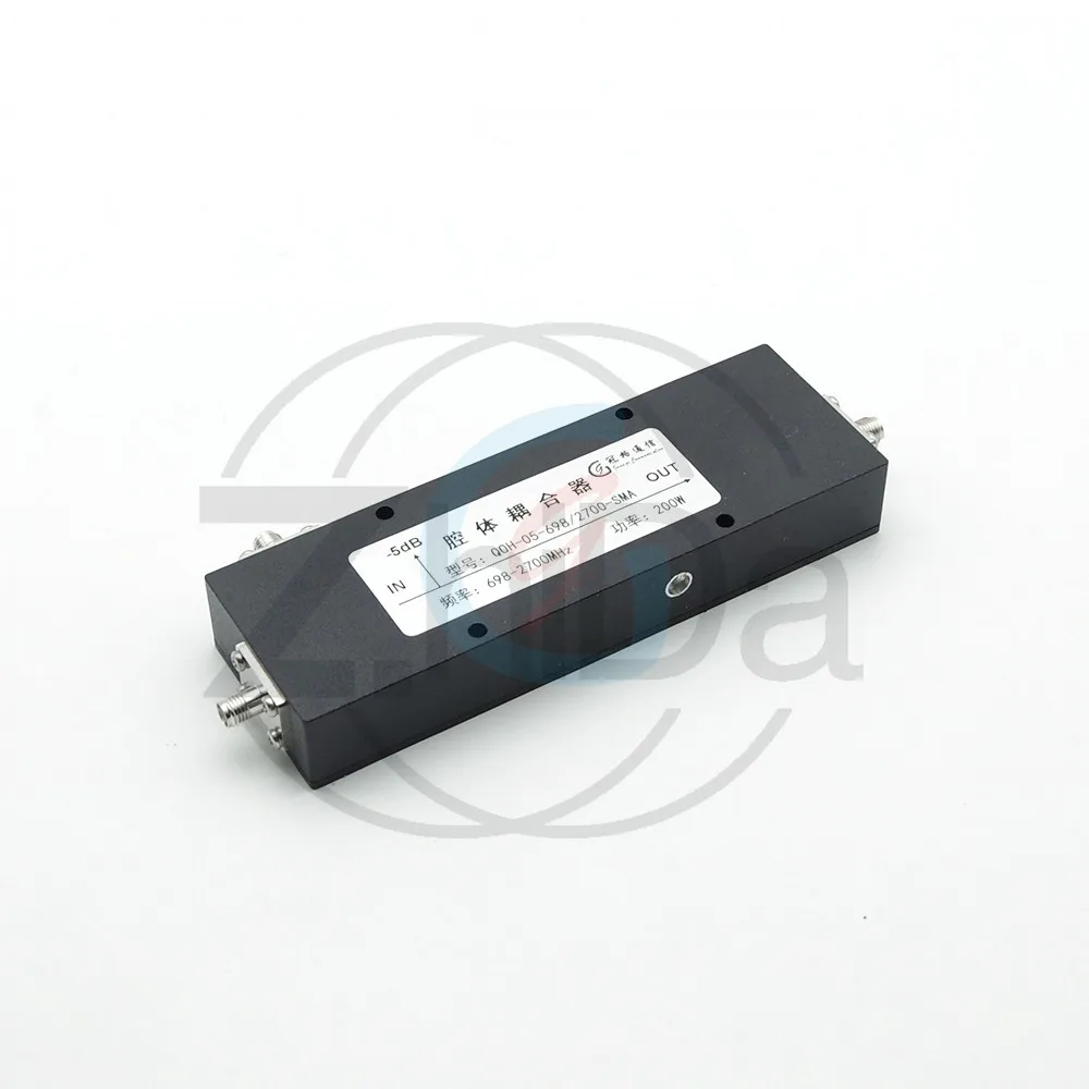 698 - 3800MHz Cavity Coupler with 5 - 45dB Coupling, SMA Interface - for 3G/4G/5G Applications
698 - 3800MHz Cavity Coupler with 5 - 45dB Coupling, SMA Interface - for 3G/4G/5G Applications