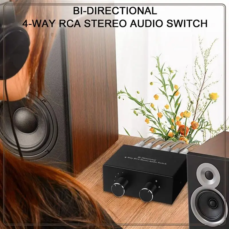 Reliable-Bi-Directional 4-Way RCA Stereo Audio Switch L/R Sound Channel Audio Switcher,2 In 4 Out Or 4 In 2 Out Audio Splitter,B
Reliable-Bi-Directional 4-Way RCA Stereo Audio Switch L/R Sound Channel Audio Switcher,2 In 4 Out Or 4 In 2 Out Audio Splitter,B