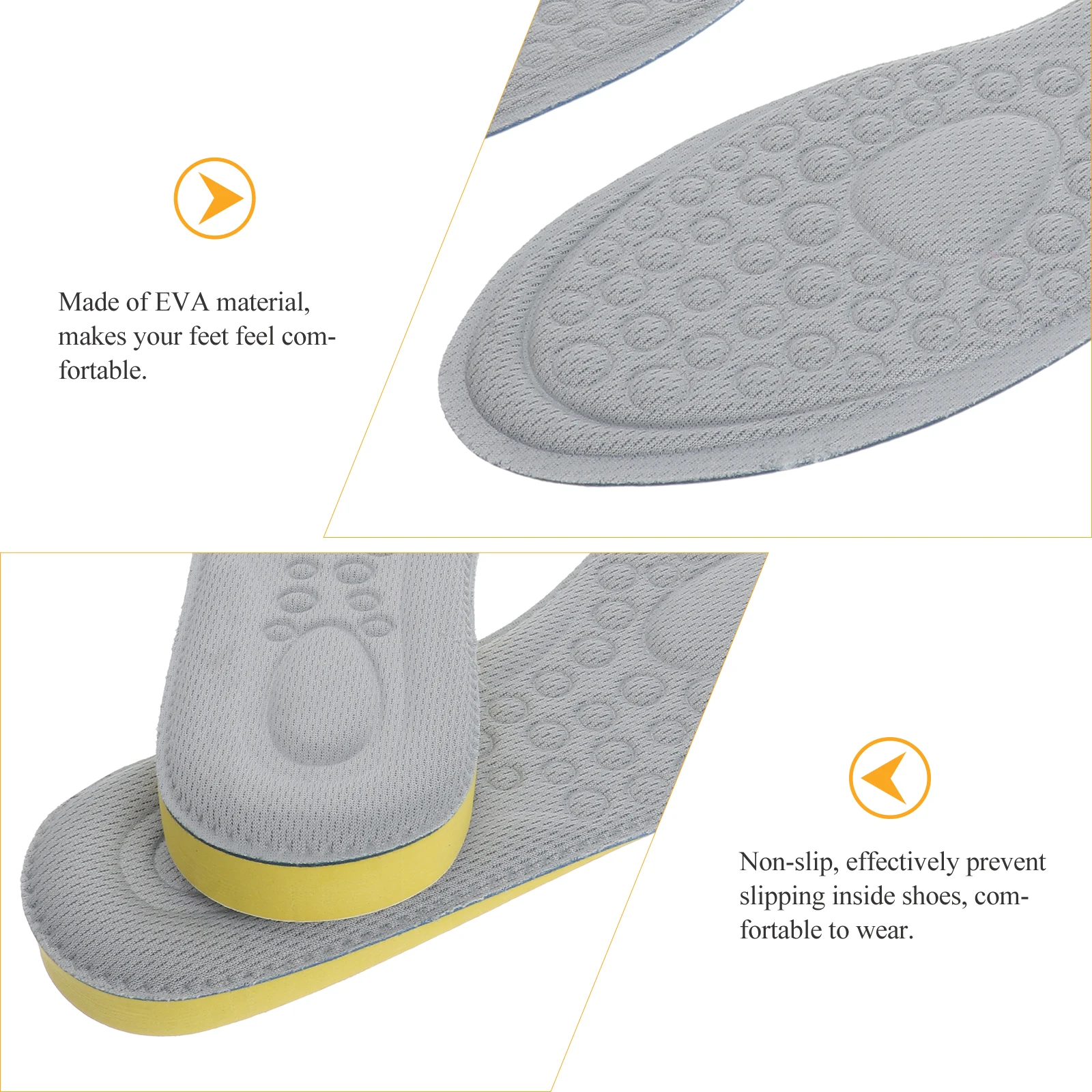 Height Increase Insoles Invisible Heel Lift Deodorant EVA Material Non Slip Unisex Shoe Pads Fits Most Styles Comfortable
Height Increase Insoles Invisible Heel Lift Deodorant EVA Material Non Slip Unisex Shoe Pads Fits Most Styles Comfortable