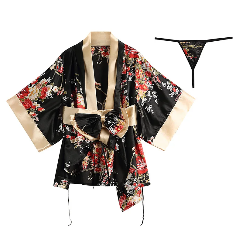High quality Role-Playing Kimono Pajamas Suit Sexy Printed Deep V Sleepskirt Luxury Women's Nightwear Temptation Lingerie Suit
High quality Role-Playing Kimono Pajamas Suit Sexy Printed Deep V Sleepskirt Luxury Women's Nightwear Temptation Lingerie Suit
