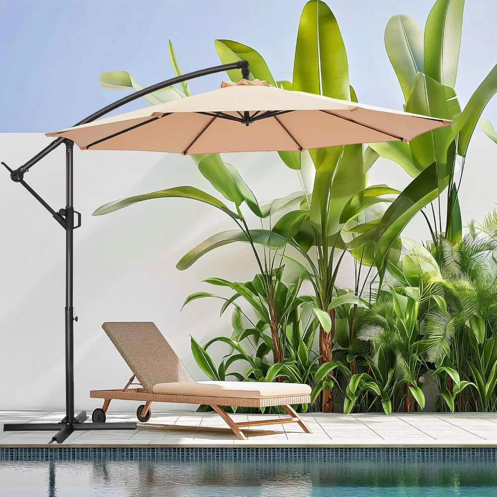 10ft Offset Patio Umbrella,Offset Hanging Cantilever Outdoor Market Umbrella,UPF50+ UV Protection,Easy Tilt Adjustment and Crank
10ft Offset Patio Umbrella,Offset Hanging Cantilever Outdoor Market Umbrella,UPF50+ UV Protection,Easy Tilt Adjustment and Crank