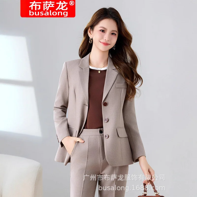 Women's Suit Set Spring Autumn New Fashionable Simple Professional Wear High-end Small Blazer Jacket Workwearol
Women's Suit Set Spring Autumn New Fashionable Simple Professional Wear High-end Small Blazer Jacket Workwearol