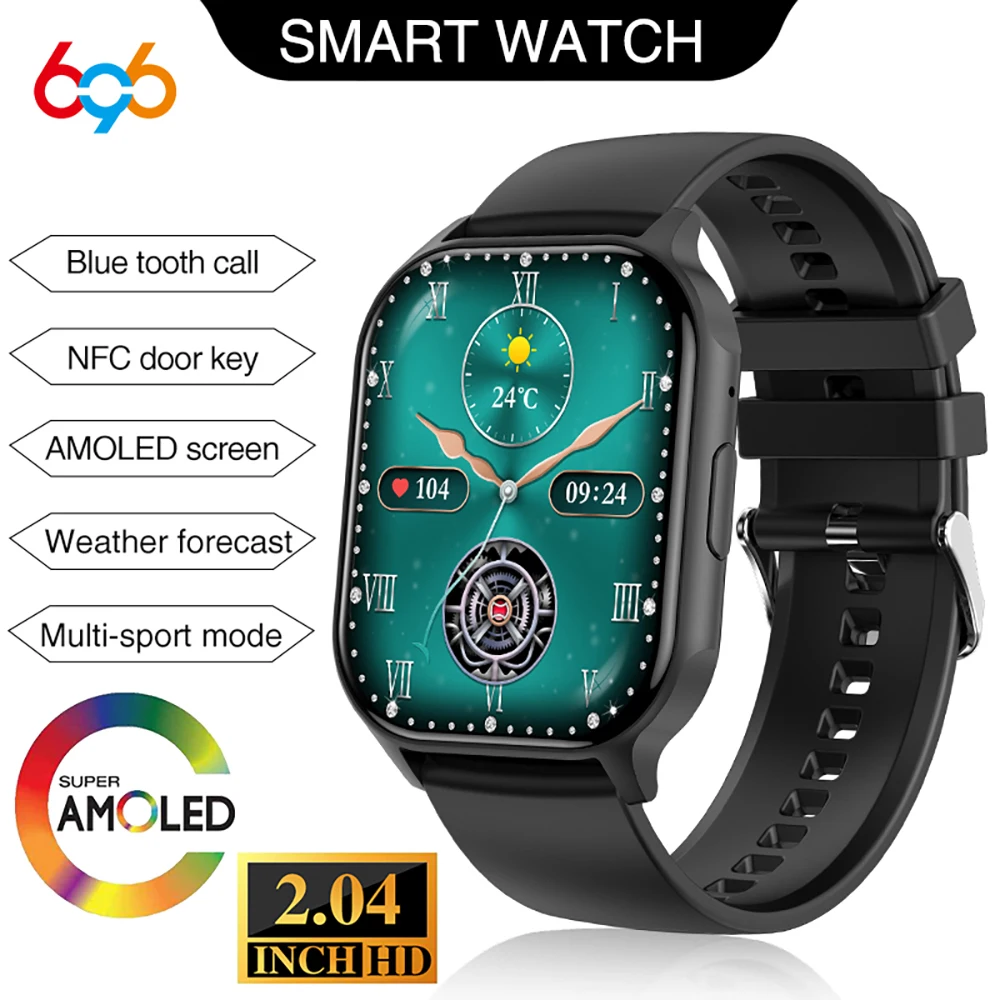 2025 Новый 2,04-дюймовый AMOLED HD-экран Blue Tooth Call Смарт-часы Спортивные Фитнес Пульсометр Мужчины Женщины NFC Музыка Водонепроницаемые Смарт-часы
2025 Новый 2,04-дюймовый AMOLED HD-экран Blue Tooth Call Смарт-часы Спортивные Фитнес Пульсометр Мужчины Женщины NFC Музыка Водонепроницаемые Смарт-часы