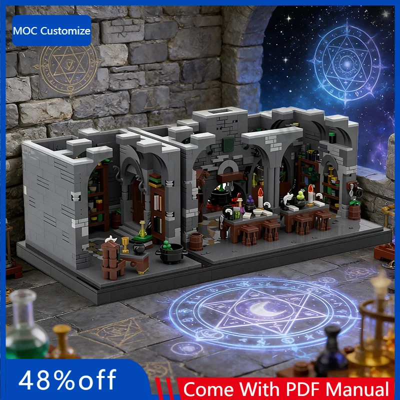 746 PCS City Street The Private Stores and Potion's Class Extension MOC Customize Modular Building Block DIY Toy Christmas Gift
746 PCS City Street The Private Stores and Potion's Class Extension MOC Customize Modular Building Block DIY Toy Christmas Gift