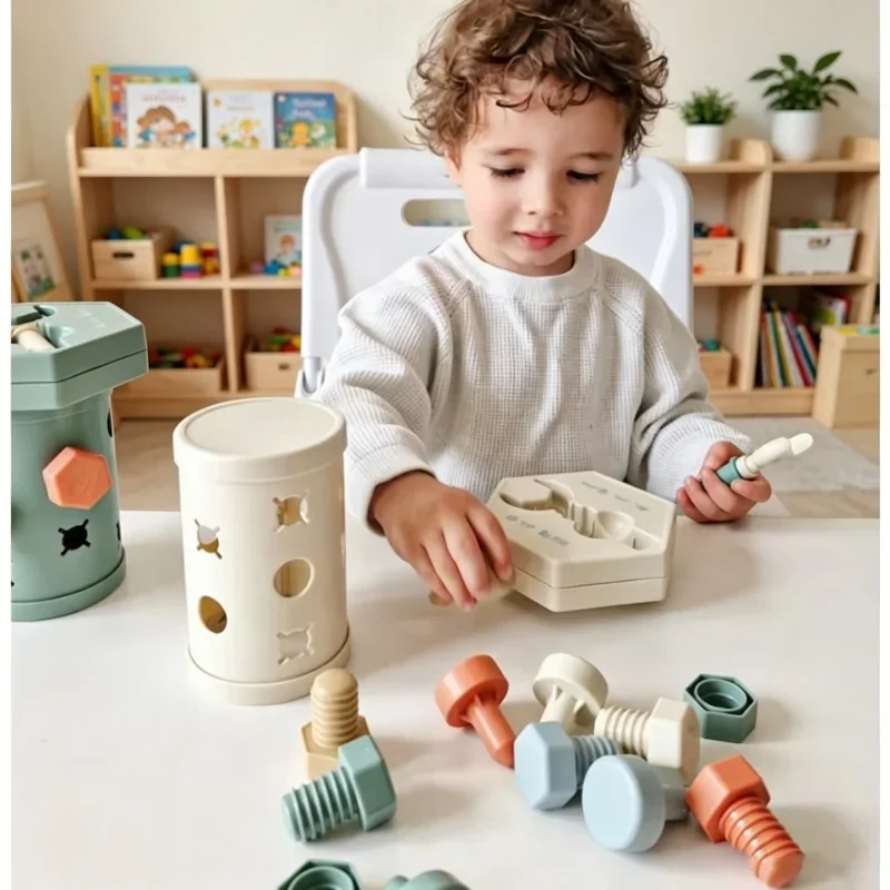 Kid Shape Matching Assembly Puzzle Plastic Screw Building Kit Early Education Accessory Toddler Parent-child Leisure Interaction
Kid Shape Matching Assembly Puzzle Plastic Screw Building Kit Early Education Accessory Toddler Parent-child Leisure Interaction