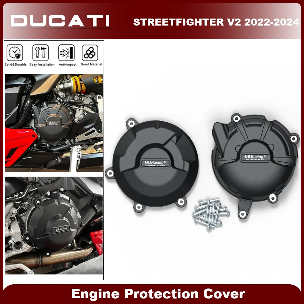 GB Racing Engine Cover Streetfighter V2 2022 2023 2024 For DUCATI Motorcycle Alternator Clutch Protection Cover Accessories
GB Racing Engine Cover Streetfighter V2 2022 2023 2024 For DUCATI Motorcycle Alternator Clutch Protection Cover Accessories
