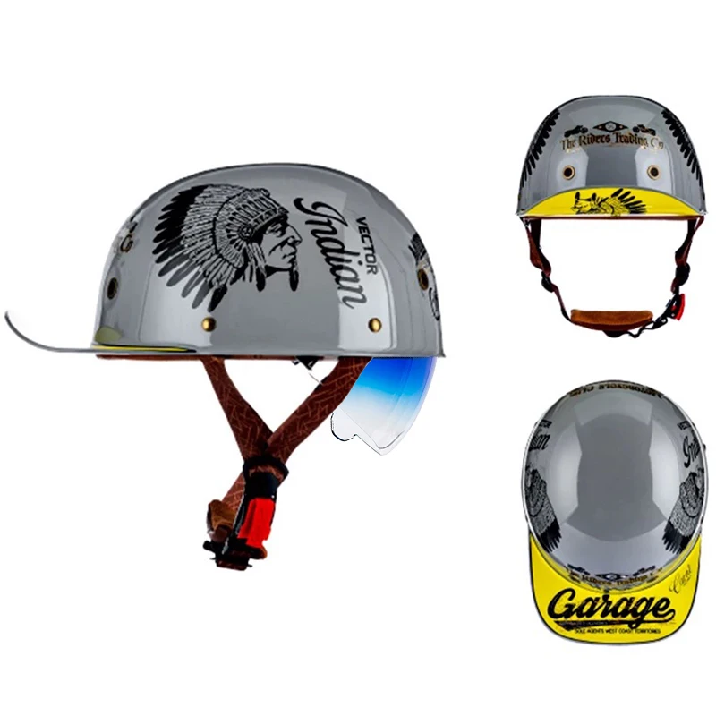 Motorcycle Helmet Baseball Half Helmet Men Women Motorbike Cycling Helmet Cruiser Chopper Moped Scooter Casque Moto Dot Approve
Motorcycle Helmet Baseball Half Helmet Men Women Motorbike Cycling Helmet Cruiser Chopper Moped Scooter Casque Moto Dot Approve