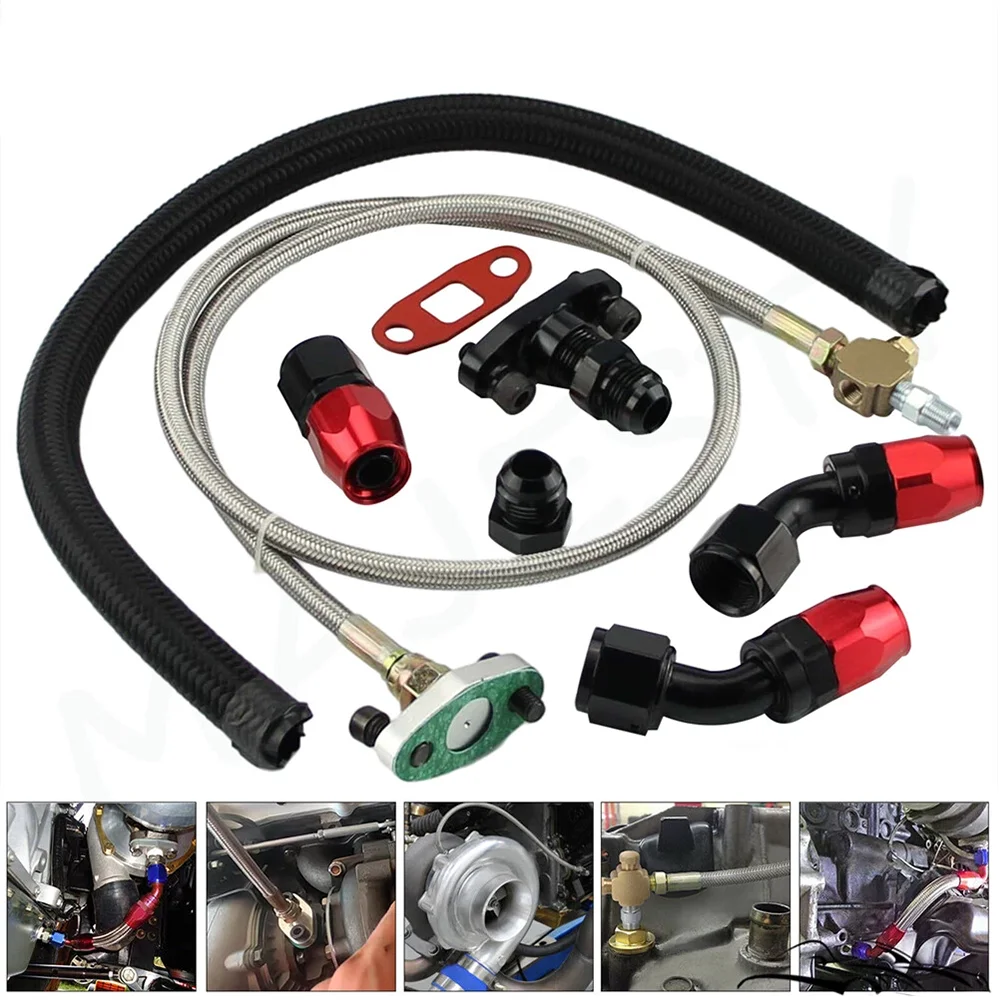 Universal Turbo Oil Feed Line Return Drain Flange And Fitting T3 T4 T04E GT35 T60 T61 T70 Automobile Repair Tools Engine Parts
Universal Turbo Oil Feed Line Return Drain Flange And Fitting T3 T4 T04E GT35 T60 T61 T70 Automobile Repair Tools Engine Parts