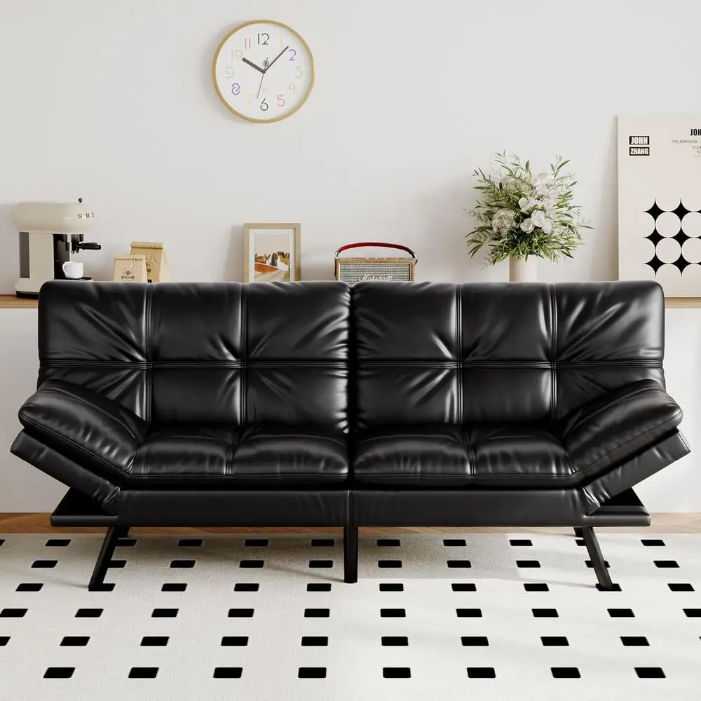 Convertible Couch Bed with Memory Foam, Adjustable Backrest and Armrests, Multifunctional Loveseat Sleeper Sofa for Living Room
Convertible Couch Bed with Memory Foam, Adjustable Backrest and Armrests, Multifunctional Loveseat Sleeper Sofa for Living Room