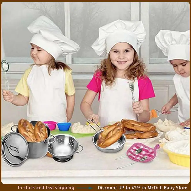 ABJA-12 Pieces Pots And Pans Toys Simulation Stainless Steel Toys Play Pots And Pans Toy Set Kitchen Play Set For Children
ABJA-12 Pieces Pots And Pans Toys Simulation Stainless Steel Toys Play Pots And Pans Toy Set Kitchen Play Set For Children