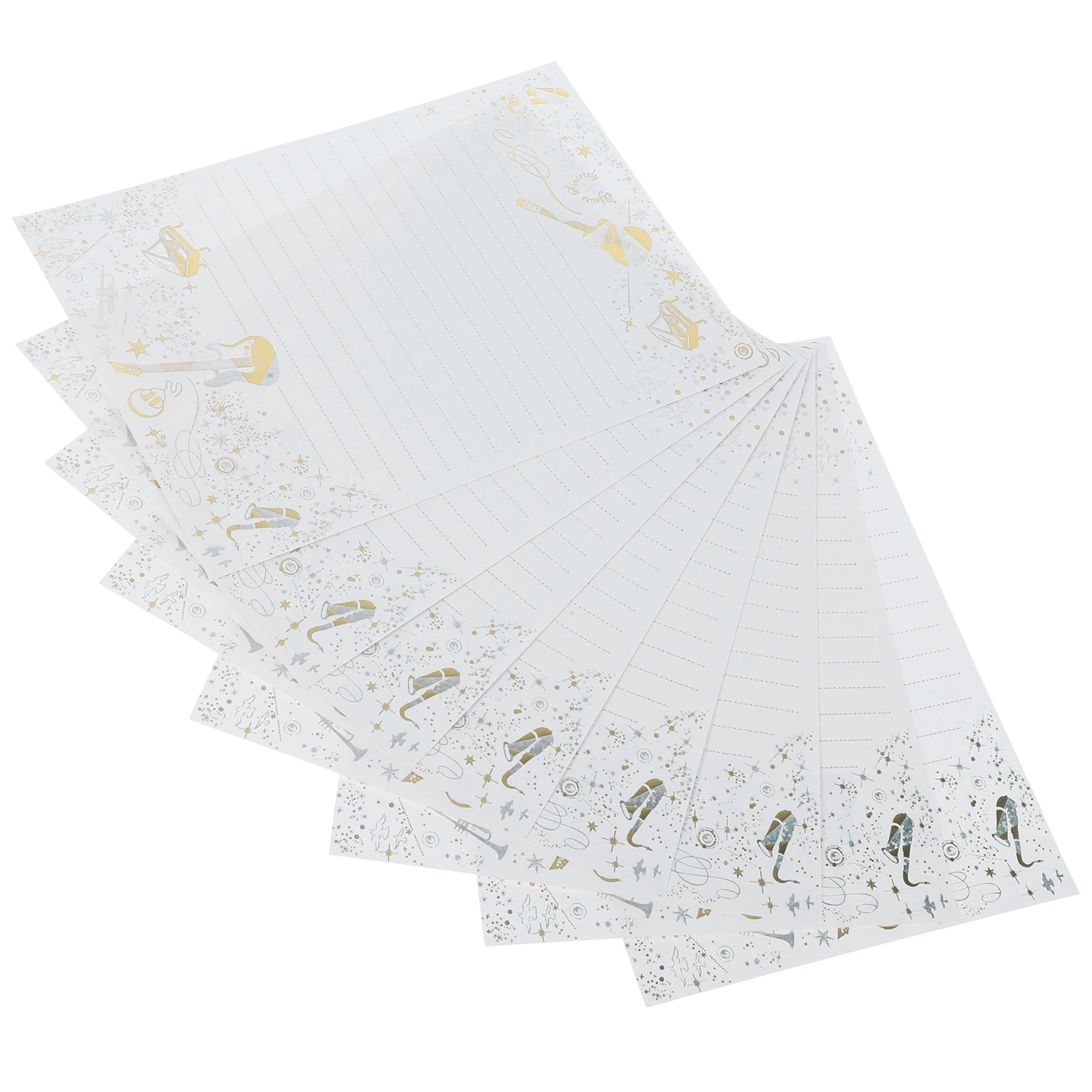 8 Sheets Music Letter Paper Romantic Greeting Cards Craftsmanship Practical Design Festival Blessing Card Gift Wishes
8 Sheets Music Letter Paper Romantic Greeting Cards Craftsmanship Practical Design Festival Blessing Card Gift Wishes