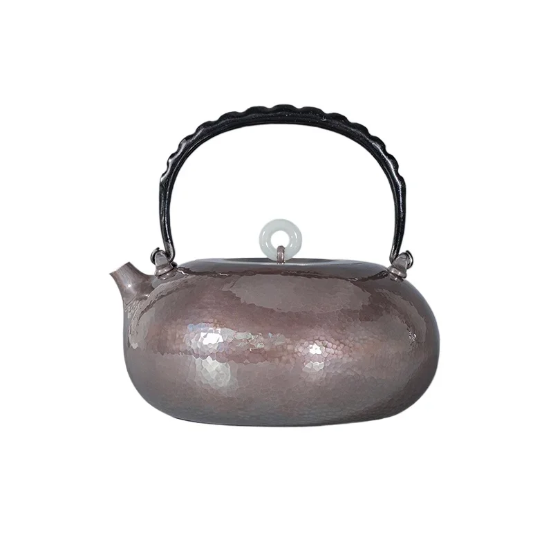 *Pure Silver 999 Kettle, Purely Handmade, One Purple Leather Flat Belly Silver Pot, Intangible Cultural Heritage
*Pure Silver 999 Kettle, Purely Handmade, One Purple Leather Flat Belly Silver Pot, Intangible Cultural Heritage