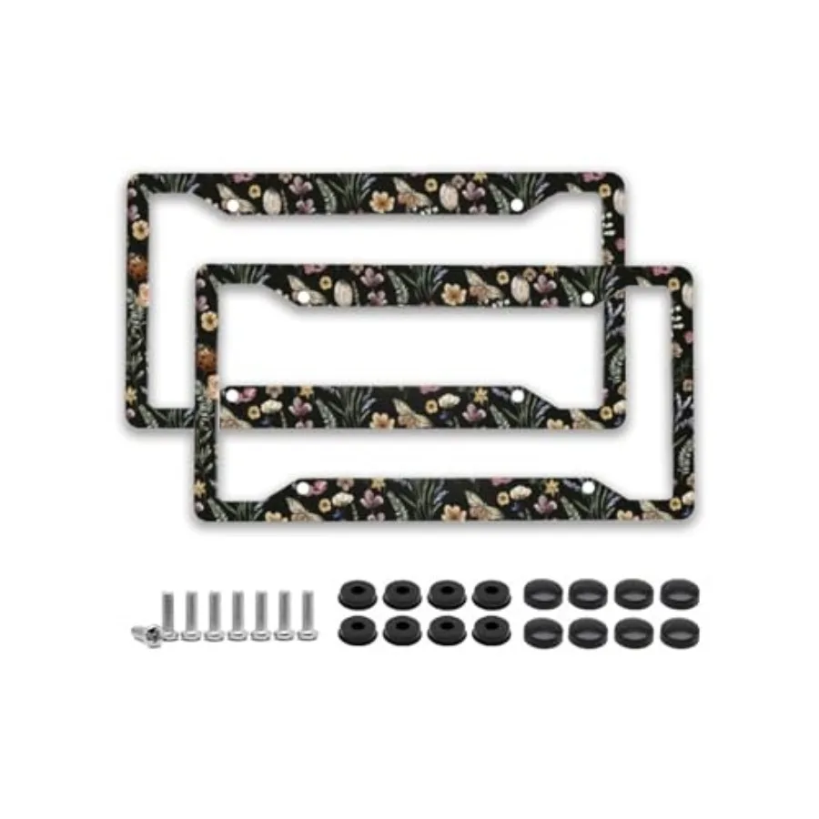2 Pack License Plate Frame with Screws General 2.3' X 6.3' Sturdy Reusable Cute Car Decoration Accessories for Woman - Butterfl
2 Pack License Plate Frame with Screws General 2.3' X 6.3' Sturdy Reusable Cute Car Decoration Accessories for Woman - Butterfl