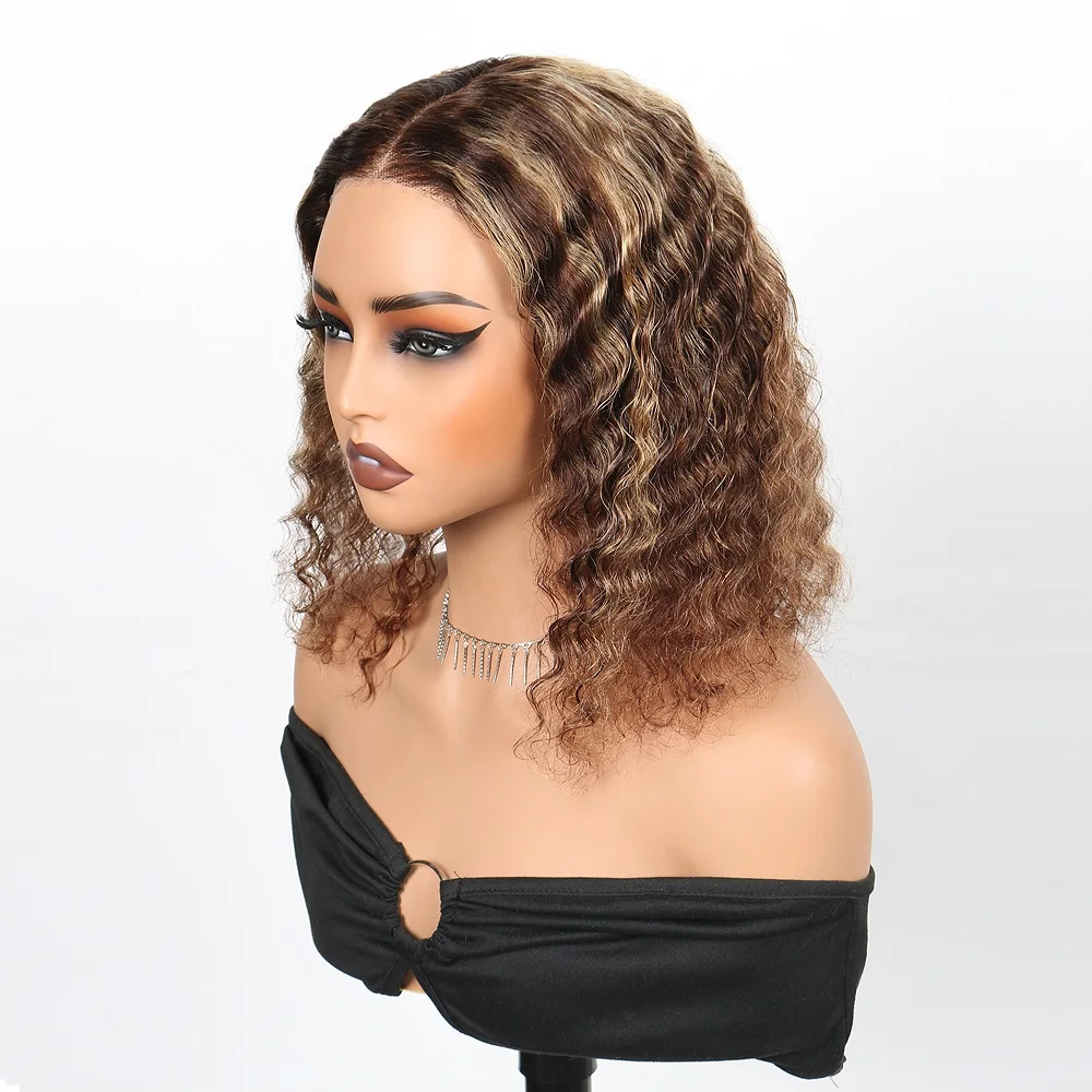 4/27 Bob Wig Human Hair Pre Plucked Pre Cut Lace Glueless Deep Wave Wig Human Hair Highlight Wear and Go Bob Wigs for Women
4/27 Bob Wig Human Hair Pre Plucked Pre Cut Lace Glueless Deep Wave Wig Human Hair Highlight Wear and Go Bob Wigs for Women