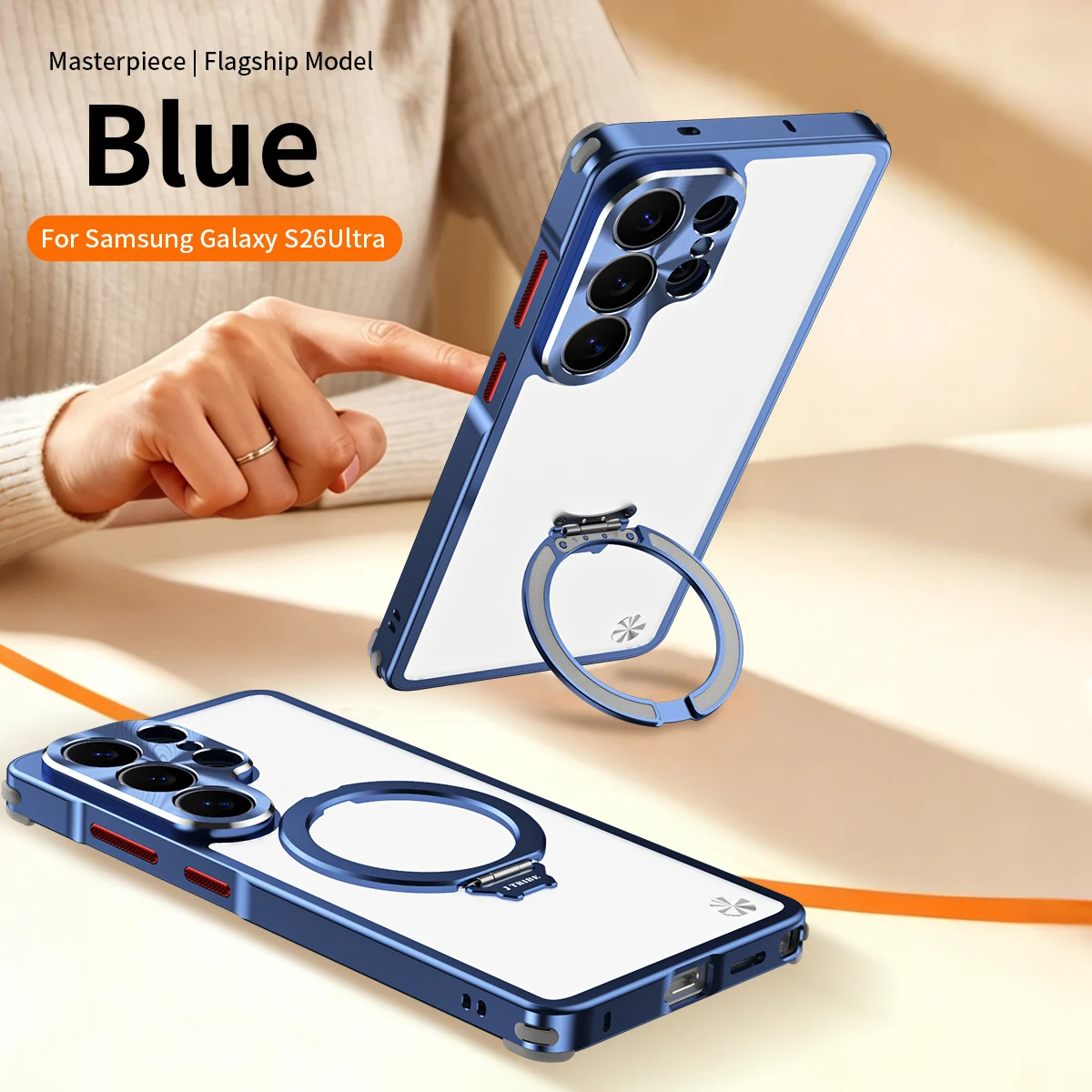 Luxury 360 Rotating Magnetic kickstand Aluminum Alloy Case for Samsung S26 Ultra S25 Shockproof For Magsafe Metal Button Cover
Luxury 360 Rotating Magnetic kickstand Aluminum Alloy Case for Samsung S26 Ultra S25 Shockproof For Magsafe Metal Button Cover