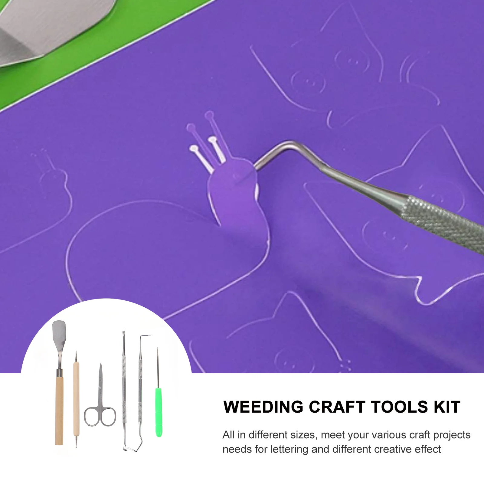 1Set Floating Relief Engraving Weeding Craft Tool Set Smooth Carving Sculpting Modeling Trimming Kit for Vinyl Cameos
1Set Floating Relief Engraving Weeding Craft Tool Set Smooth Carving Sculpting Modeling Trimming Kit for Vinyl Cameos