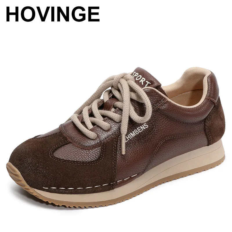 Retro Style Real Cowhide Women Sneakers Leisure Shoes Lace-up Spell Color Splicing Real Leather Travel Shes Flats
Retro Style Real Cowhide Women Sneakers Leisure Shoes Lace-up Spell Color Splicing Real Leather Travel Shes Flats