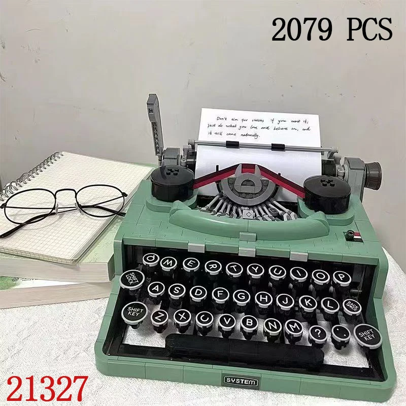 Building Blocks 21327 Typewriter Creative Block Set 2079pcs,suitable for adult retro display model toys,children's Birthday gift
Building Blocks 21327 Typewriter Creative Block Set 2079pcs,suitable for adult retro display model toys,children's Birthday gift