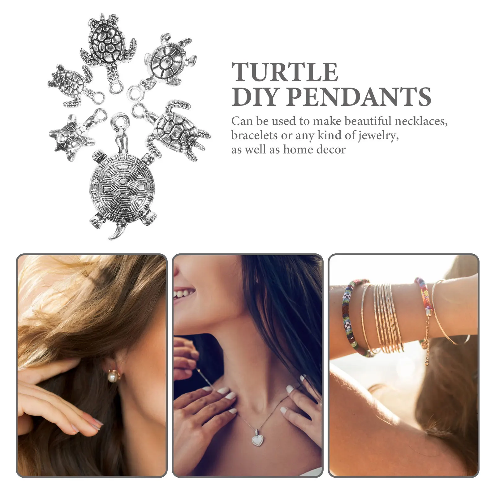 18Pcs Turtle Pendant Charms Creative Design DIY Jewelry Making Accessories Keychain Pendants Alloy Charms for Bracelets
18Pcs Turtle Pendant Charms Creative Design DIY Jewelry Making Accessories Keychain Pendants Alloy Charms for Bracelets