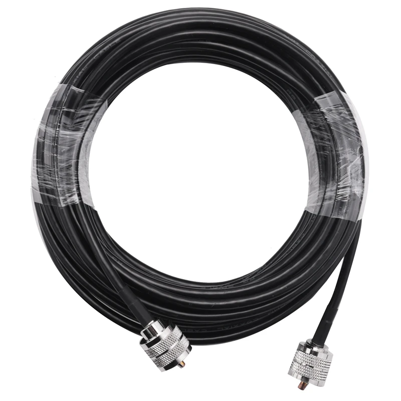 15M UHF Coaxial Cable RG58 Coax Cable PL259 Cable 50 Ohms CB Radio Antenna Cable UHF Male To UHF Male Low Loss UHF
15M UHF Coaxial Cable RG58 Coax Cable PL259 Cable 50 Ohms CB Radio Antenna Cable UHF Male To UHF Male Low Loss UHF