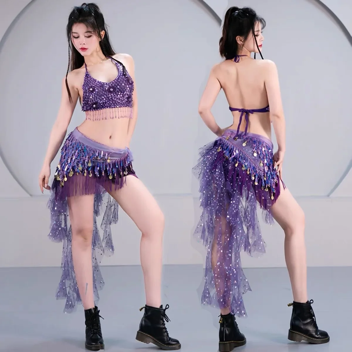 Popular Jazz Dance Stage Costume, Girl Group Performance Flash Film Set, Butterfly Top+128 Gold Coin Waist Chain+chiffon Skirt
Popular Jazz Dance Stage Costume, Girl Group Performance Flash Film Set, Butterfly Top+128 Gold Coin Waist Chain+chiffon Skirt