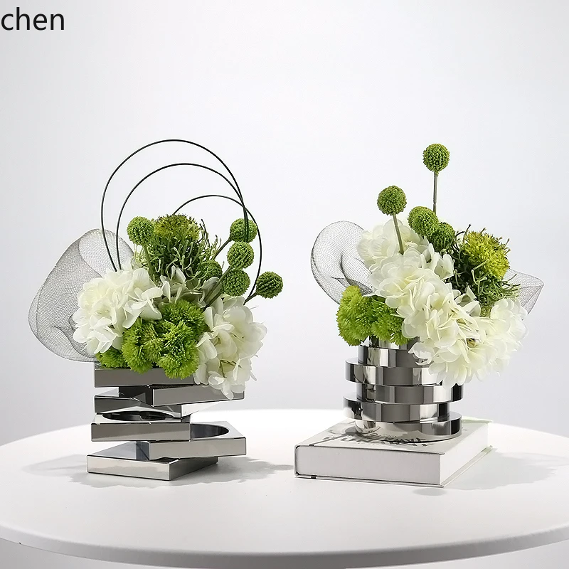 HTT modern simple simulation flower art geometric flower device soft decoration model house hydrangea combination ornament
HTT modern simple simulation flower art geometric flower device soft decoration model house hydrangea combination ornament