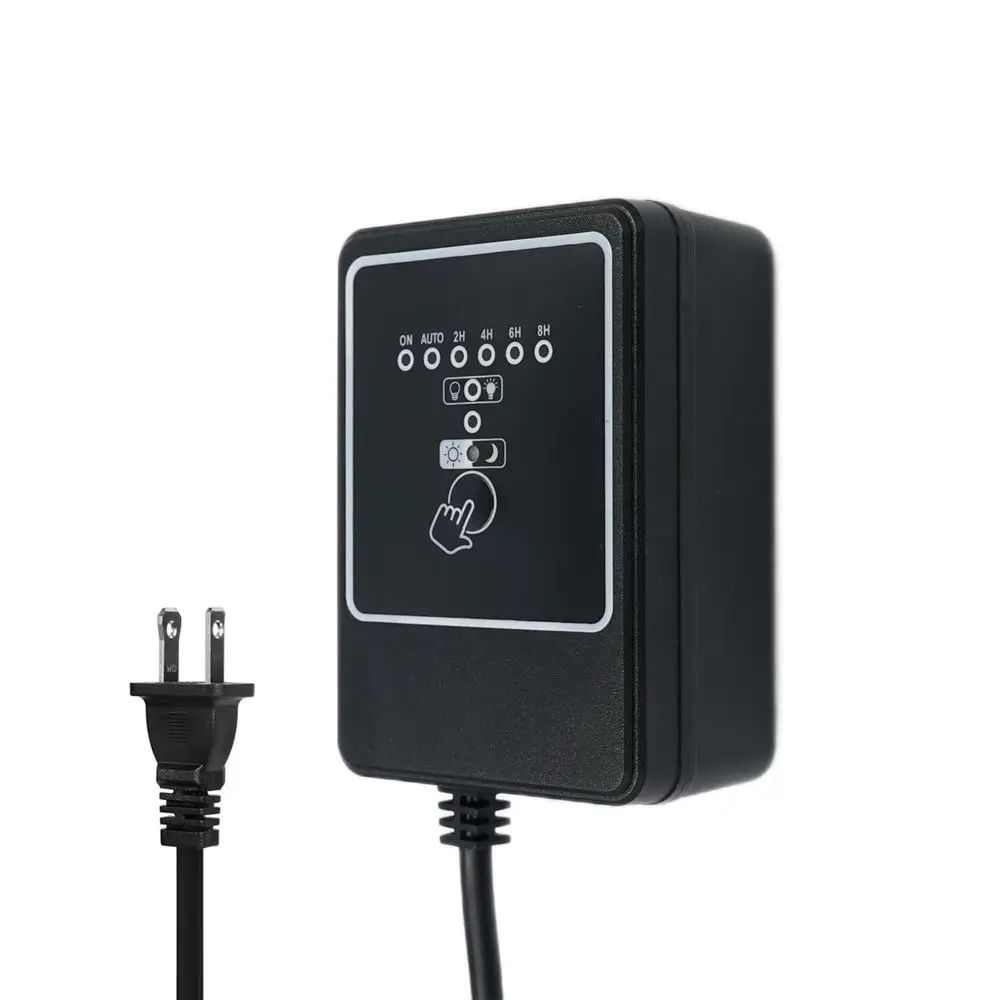 100W Low age Landse Transormer, 100-240V AC to 12V DC Transormer with Timer and Photocell, Dusk to and 2/4/6/8H Countdown Timer
100W Low age Landse Transormer, 100-240V AC to 12V DC Transormer with Timer and Photocell, Dusk to and 2/4/6/8H Countdown Timer