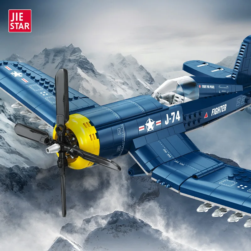 JJ9216 Pirate fighter F4U airplane Series Creative Bricks Desktop Decoraiton Toys For Children Adult Gifts Assemble model boy
JJ9216 Pirate fighter F4U airplane Series Creative Bricks Desktop Decoraiton Toys For Children Adult Gifts Assemble model boy