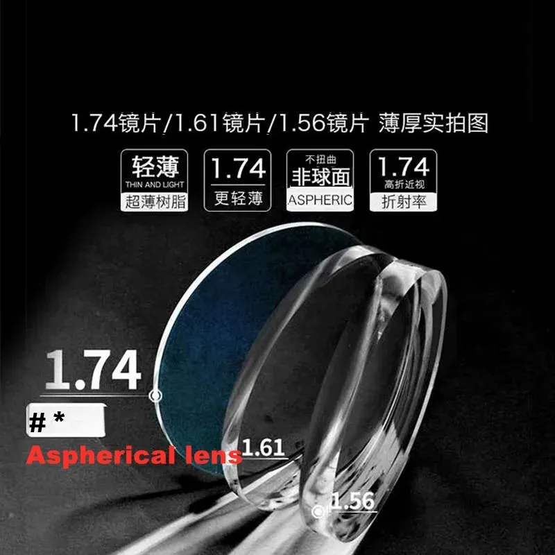 Очки для чтения с асферическими полимерными линзами 1.74 для коррекции близорукости, обеспечивающие четкое зрение, идеально подходят для чтения и работы на близком расстоянии.
Очки для чтения с асферическими полимерными линзами 1.74 для коррекции близорукости, обеспечивающие четкое зрение, идеально подходят для чтения и работы на близком расстоянии.