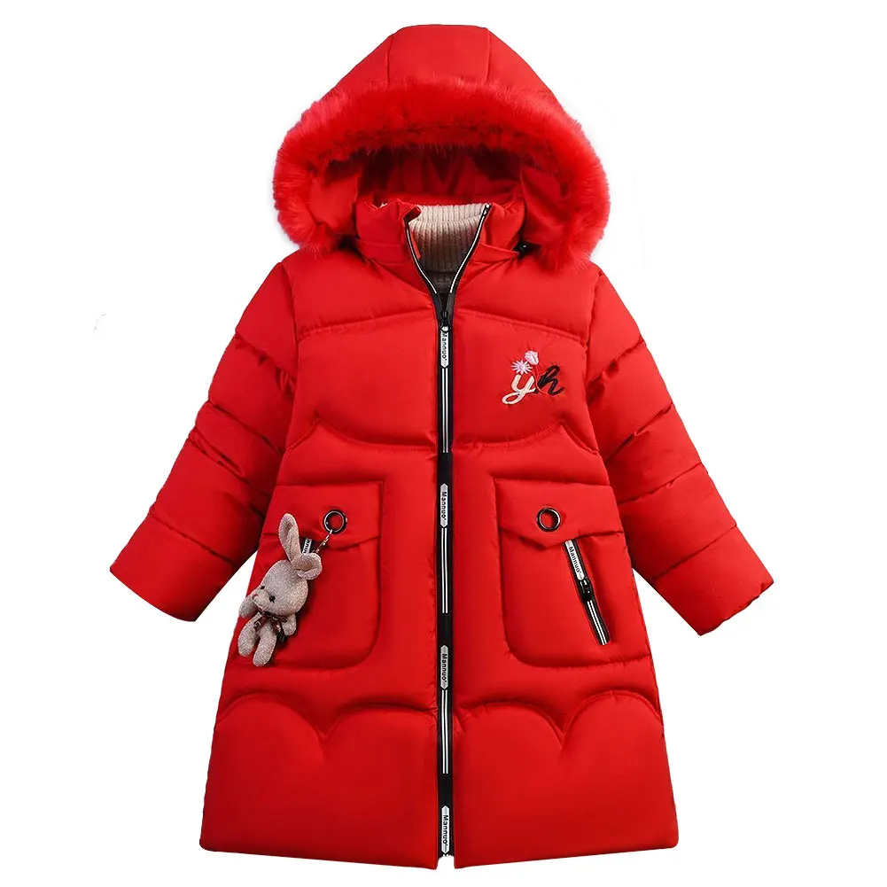 Girls Winter Coats Kids Thick Warm Cotton Jackets Sweet Padded Long Overcoat Puffer Down Warm Parka Jacket with Fur Hood
Girls Winter Coats Kids Thick Warm Cotton Jackets Sweet Padded Long Overcoat Puffer Down Warm Parka Jacket with Fur Hood