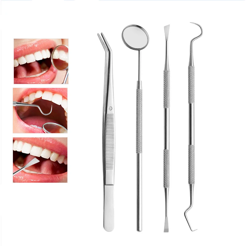 4/5Pcs dental Mouth Mirror Stainless Steel Tweezers Probe Dentist Instrument Teeth Cleaning Whitening Dentistry Lab Tools
4/5Pcs dental Mouth Mirror Stainless Steel Tweezers Probe Dentist Instrument Teeth Cleaning Whitening Dentistry Lab Tools