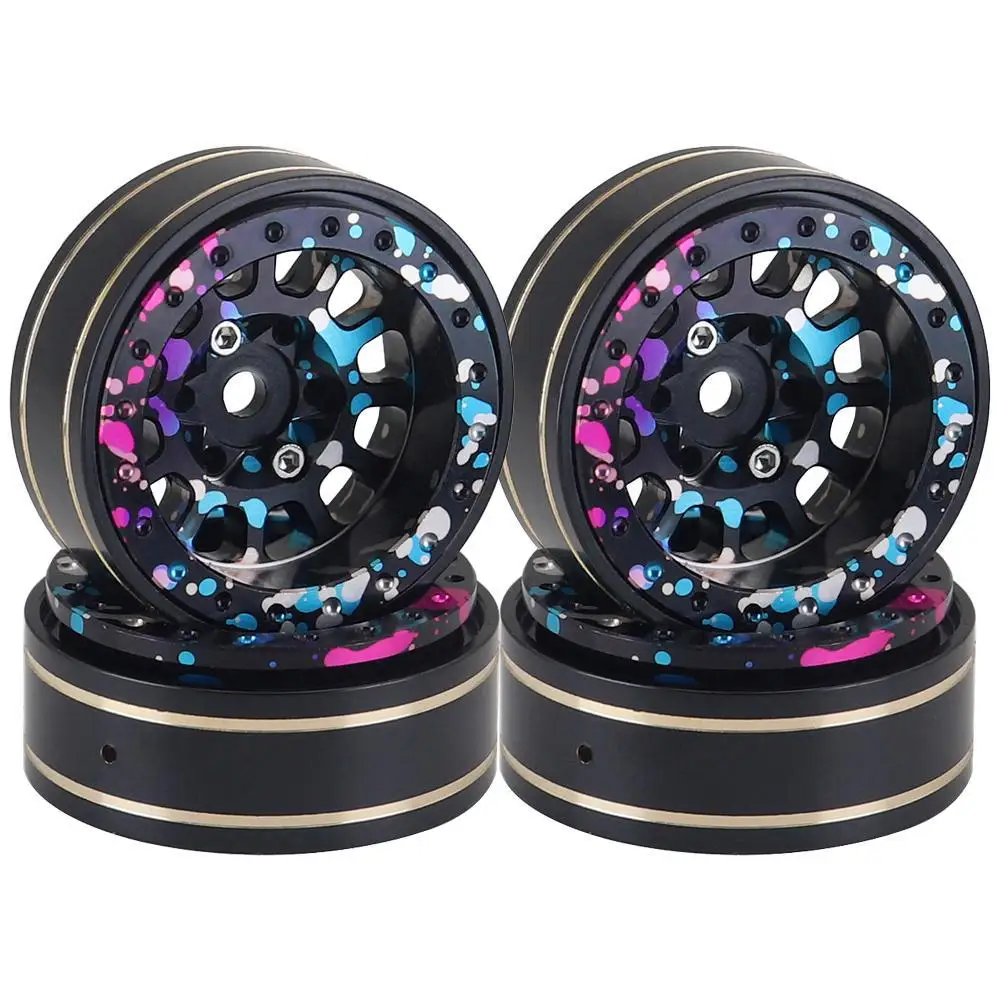 26g Colorful Aluminum+brass 1.1" Beadlock Wheel Rims For 1/18 Rc Crawler Car Traxx/as Trx4m 1/24 Axial Scx24 Ax24 Fms Fcx24
26g Colorful Aluminum+brass 1.1" Beadlock Wheel Rims For 1/18 Rc Crawler Car Traxx/as Trx4m 1/24 Axial Scx24 Ax24 Fms Fcx24