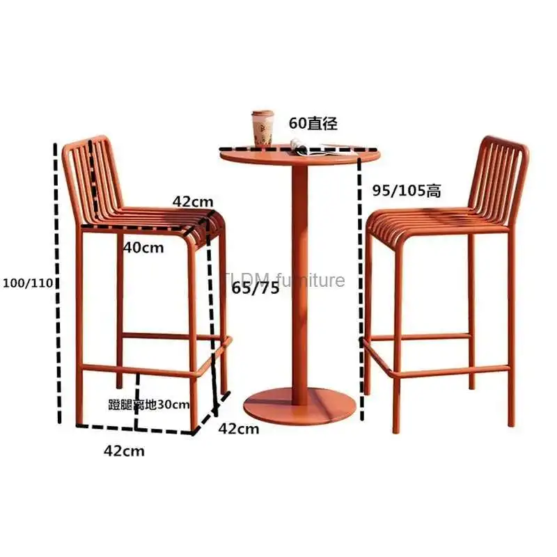 Modern Simple Outdoor Courtyard Chair Balcony Leisure Negotiation Wrought Iron Bar Chair Stool Outdoor Table Chair Combination
Modern Simple Outdoor Courtyard Chair Balcony Leisure Negotiation Wrought Iron Bar Chair Stool Outdoor Table Chair Combination