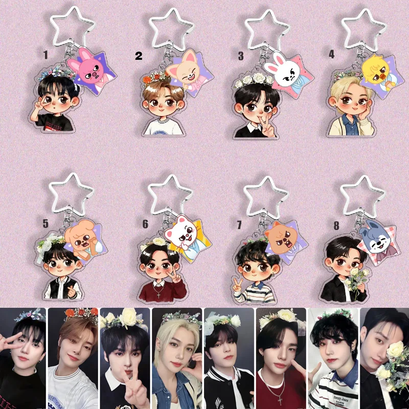 KPOP Stray Kids Cartoon Acrylic Keychain SKZOOFELIX Bang Chan Lee Min ho Han Zhi Backpack Acrylic Keychain BB024
KPOP Stray Kids Cartoon Acrylic Keychain SKZOOFELIX Bang Chan Lee Min ho Han Zhi Backpack Acrylic Keychain BB024