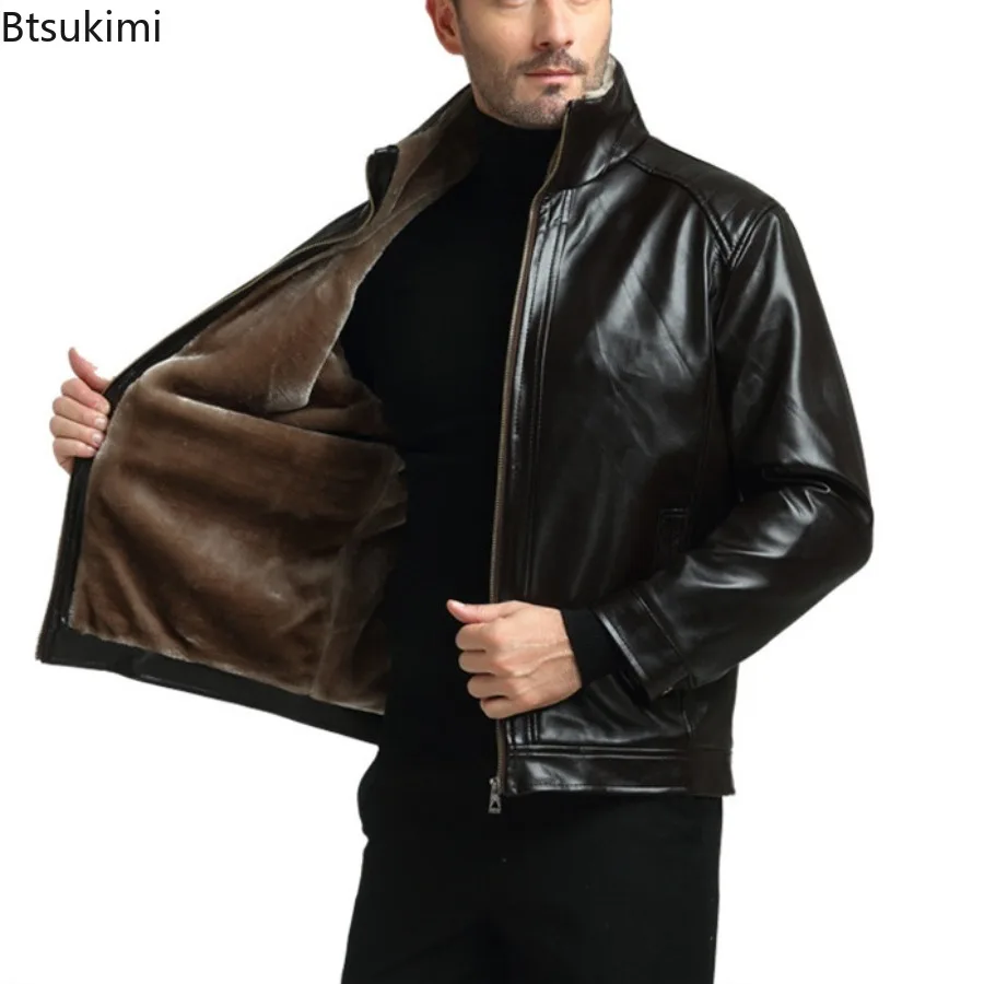 2025 Men's Autumn and Winter Super Warm Jacket Plucked PU Leather Jacket Warm and Thick Windbreaker Male Wool Lined Jacket Brand
2025 Men's Autumn and Winter Super Warm Jacket Plucked PU Leather Jacket Warm and Thick Windbreaker Male Wool Lined Jacket Brand