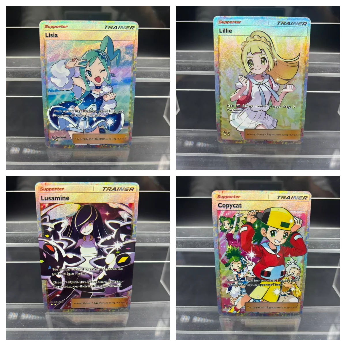 TCG DIY POCKET Collection Cards Lillie Lisia May Hala Fantina Self Made Single Card Classic Game Anime Card Gift Toy
TCG DIY POCKET Collection Cards Lillie Lisia May Hala Fantina Self Made Single Card Classic Game Anime Card Gift Toy