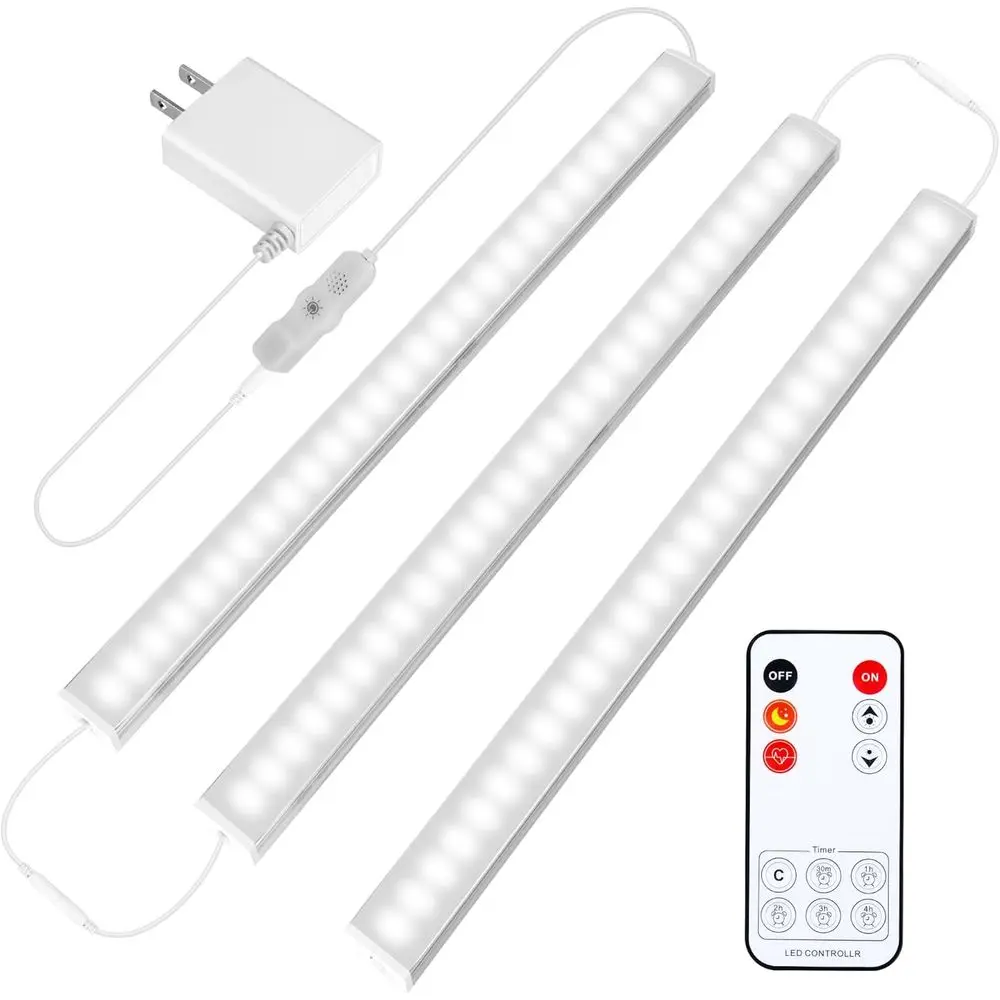 3-Piece 12 Slimline Daylight LED Under Cabinet Lights, Dimmable for Kitchen, Counter, Desk, and Workbench
3-Piece 12 Slimline Daylight LED Under Cabinet Lights, Dimmable for Kitchen, Counter, Desk, and Workbench