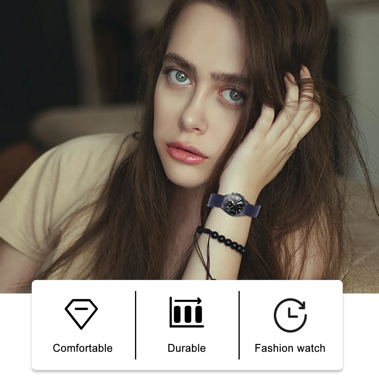 Nylon Watch Band Practical Flexible Easy Install Replace Suitable Traveling Banquet Other Occasions Nylon Watch Strap
Nylon Watch Band Practical Flexible Easy Install Replace Suitable Traveling Banquet Other Occasions Nylon Watch Strap