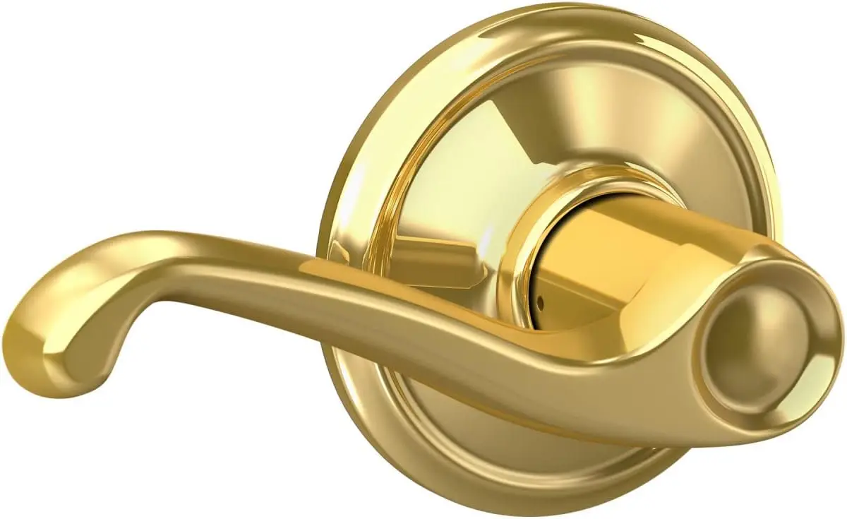 Door Lever for Hall and Closet Passage Lock, Bright Brass, Easy Install with Self-Aligning Screws
Door Lever for Hall and Closet Passage Lock, Bright Brass, Easy Install with Self-Aligning Screws