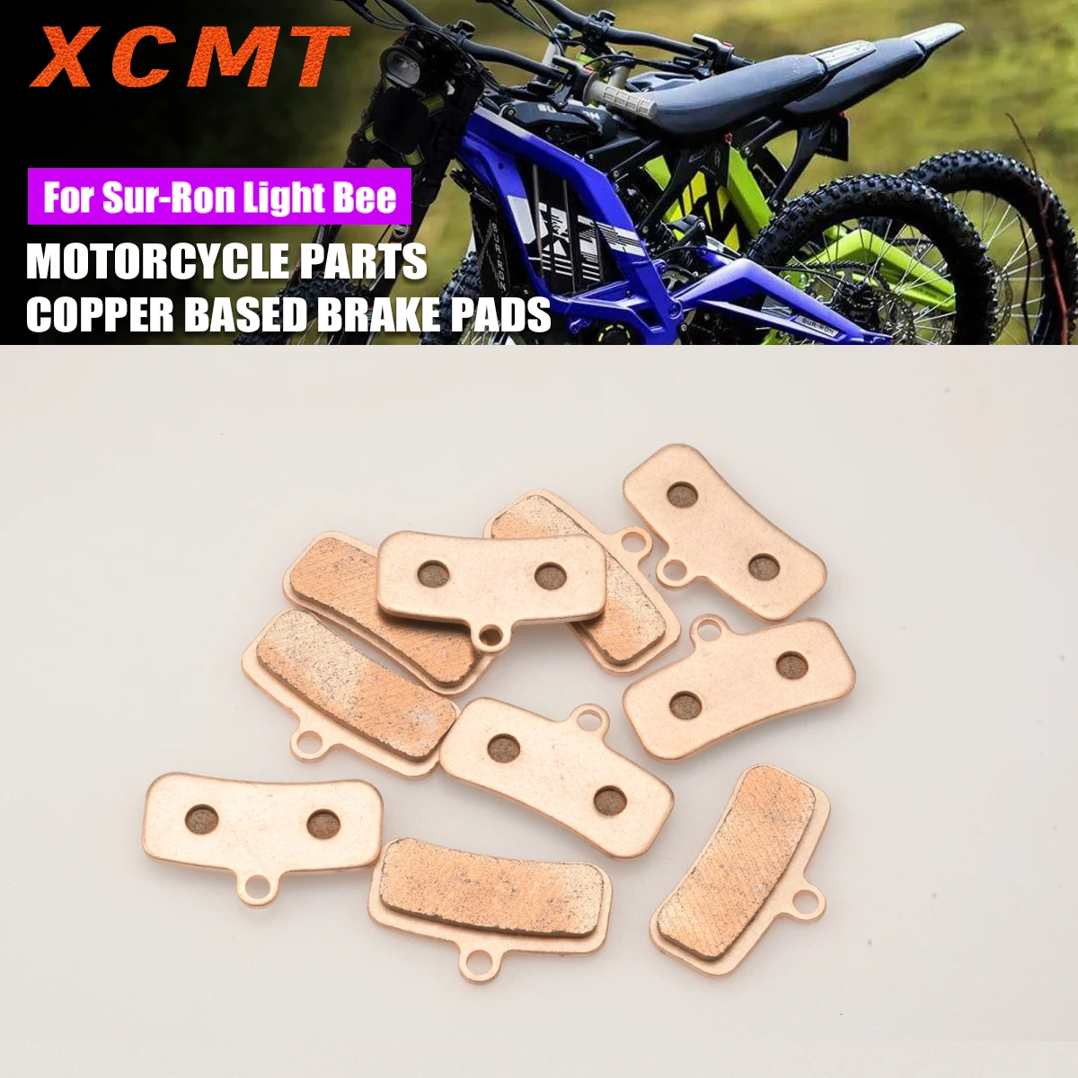For Sur-Ron SURRON Light Bee S & X Electric Motorcycle Accessories Copper Based Sintered Front and Rear Brake Pads
For Sur-Ron SURRON Light Bee S & X Electric Motorcycle Accessories Copper Based Sintered Front and Rear Brake Pads